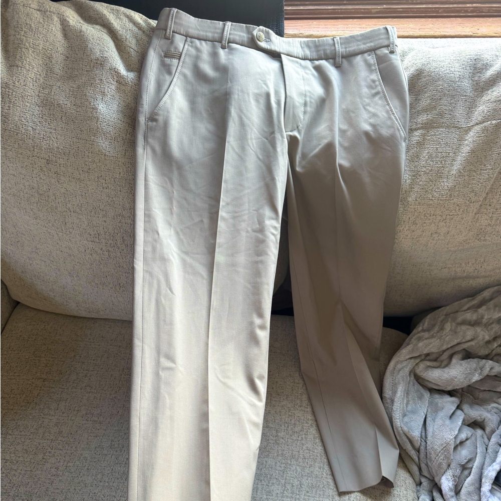 Men’s Meyer Hosen BONN 9-2500 travel twill dress pants: 28" inseam 36" waist